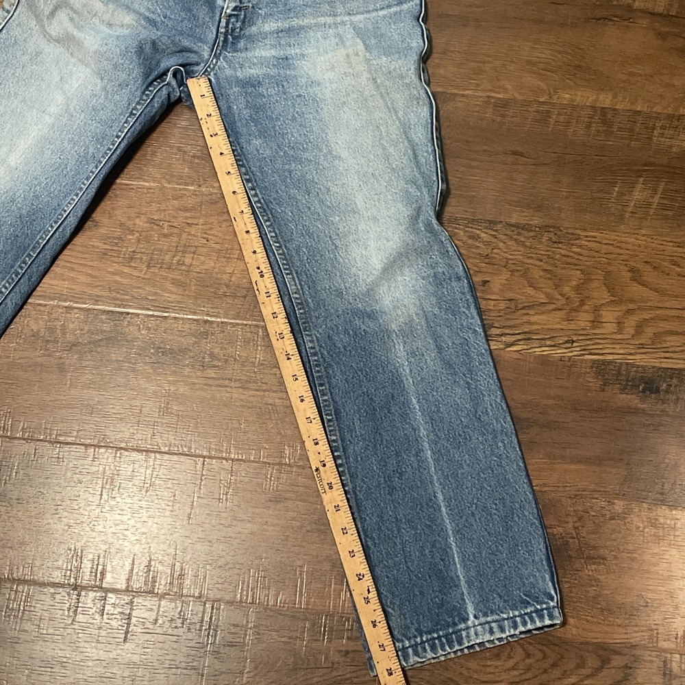Vintage Rare Leather Tab Levi's For Men With "A Skosh More Room" Size 32x29 - Picture 8 of 8